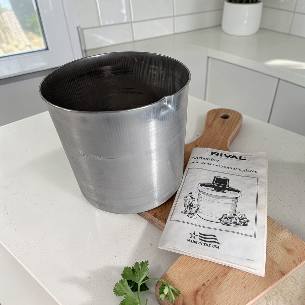 Rival 5 QT 8550 Ice Cream Maker Canister Pail Bowl Replacement Part Only +Manual
